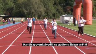 Handicapovaní závodili na stadionu Slezan ve F-M