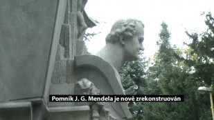 Pomník J. G. Mendela v Novém Jičíně je nově zrekonstruován