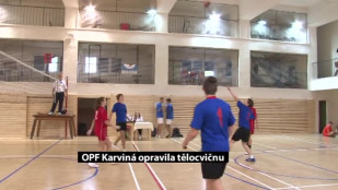 OPF Karviná opravila tělocvičnu v areálu Na Vyhlídce