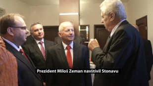 Prezident Miloš Zeman navštívil Stonavu