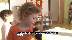 Studenti rozhýbali karvinské předškoláky