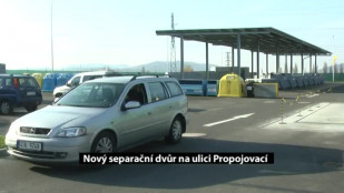 Nový separační dvůr na ulici Propojovací v Novém Jičíně