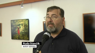 Fotomontáže Rudy Stančíka v Návštěvnickém centru