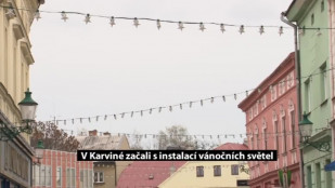 V Karviné začali s instalací vánočních ozdob