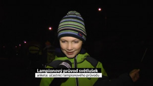 Lampionový průvod světlušek v Novém Jičíně