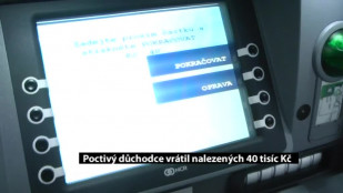 Poctivý důchodce v Novém Jičíně vrátil nalezených 40 tisíc Kč