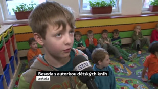 Beseda s autorkou dětských knih v družině karvinské ZŠ Školská