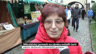 Mikulášský jarmark na zámku v Novém Jičíně ovládli čerti