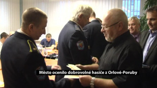 Město ocenilo dobrovolné hasiče z Orlové-Poruby