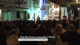 Věra Martinová vystoupila v Orlové