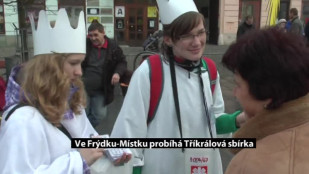 Ve Frýdku-Místku probíhá Tříkrálová sbírka