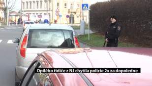 Opilého řidiče z Nového Jičína chytila policie 2x za dopoledne