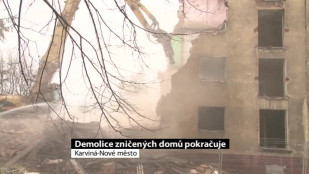 Demolice domů v Karviné-Novém Městě pokračují