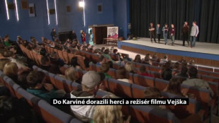 Do Karviné dorazili herci s režisérem filmu Vejška