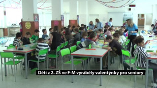 Děti z 2. ZŠ ve F-M vyráběly valentýnky pro seniory