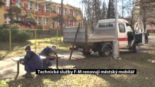 Technické služby F-M renovují městský mobiliář