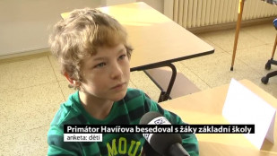 Primátor Havířova besedoval s žáky základní školy