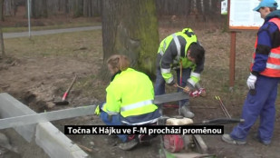 Točna K Hájku ve F-M prochází proměnou