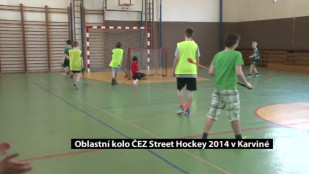 Oblastní kolo turnaje ČEZ Street Hockey 2014 v Karviné