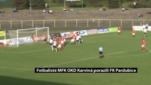 Fotbalisté MFK OKD Karviná porazili FK Pardubice 3:0