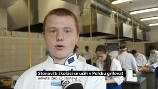 Stonavští školáci se učili v Polsku grilovat