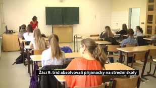 Žáci 9. tříd absolvovali přijímačky na střední školy