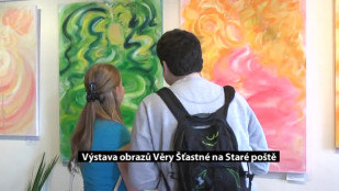 Výstava obrazů Věry Šťastné na Staré poště v Novém Jičíně