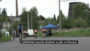 Cyklistická časovka družstev se jela ve Stonavě