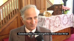 Českobratrská církev evangelická v Orlové slaví 90 let