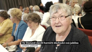 Ve Stonavě slavili horničtí důchodci svá jubilea