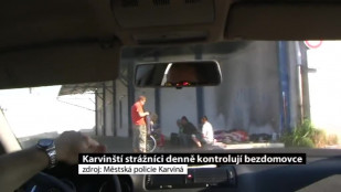 Karvinští strážníci denně kontrolují bezdomovce