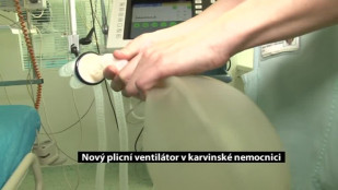 Nový plicní ventilátor v karvinské rájecké nemocnici