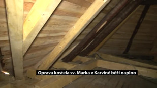 Oprava kostela sv. Marka v Karviné běží naplno