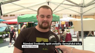 Náměstí Svobody opět ovládly farmářské trhy