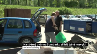 Na sběrný dvůr na Šumbarku si lidé ještě nezvykli