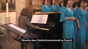 Pěvecký sbor Ondráš koncertoval ve Francii