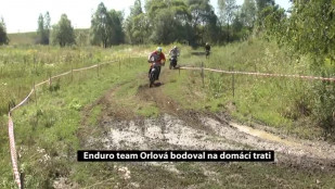 Enduro team Orlová bodoval na domácí trati