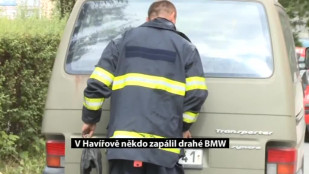 V Havířově někdo zapálil zřejmě úmyslně drahé BMW