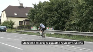 Stonavské časovky se letos zúčastnil nevidomý cyklista