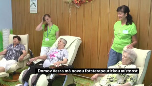 Domov Vesna má novou fototerapeutickou místnost