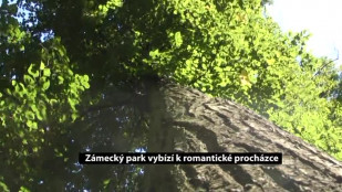 Zámecký park vybízí k romantické procházce