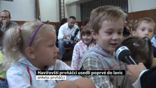 Havířovští prvňáčci usedli poprvé do svých lavic