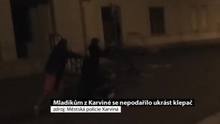 Mladíkům z Karviné se nepodařilo ukrást klepač