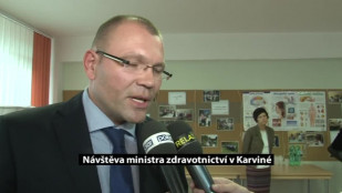 Ministr zdravotnictví navštívil obě nemocnice v Karviné