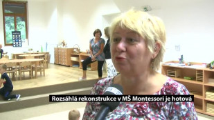 Rozsáhlá rekonstrukce v MŠ Montessori je hotová