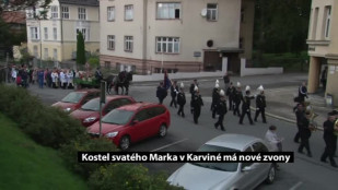 Kostel sv.Marka v Karviné se dočkal nových zvonů