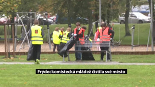 Frýdeckomístecká mládež čistila své město