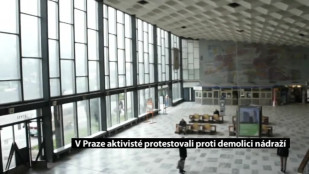 V Praze aktivisté demonstrovali proti demolici nádraží