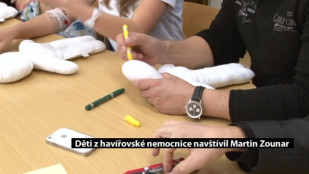 Děti v havířovské nemocnici navštívil Martin Zounar