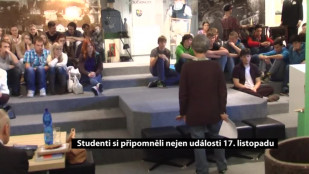 Studenti si připomněli nejen události 17. listopadu